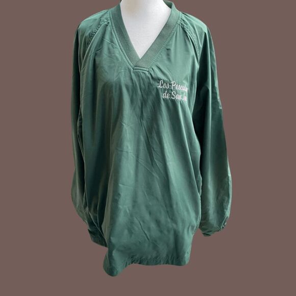 Sport-Tek by Port Authority Men's Athletic Long Sleeve Pullover Green Sweater Sz - Picture 1 of 5